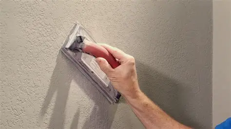 Lijado fino de precisión para dejar la masilla a nivel cero con la pared